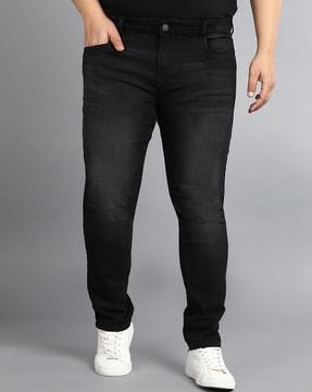 mid rise straight jeans