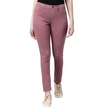 mid-rise straight jeggings