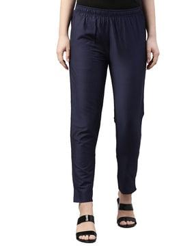 mid-rise straight pants