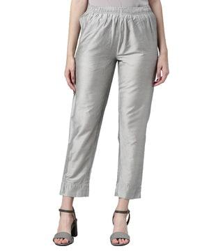 mid-rise straight pants