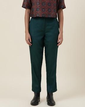 mid-rise straight pants