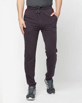 mid rise straight track pants