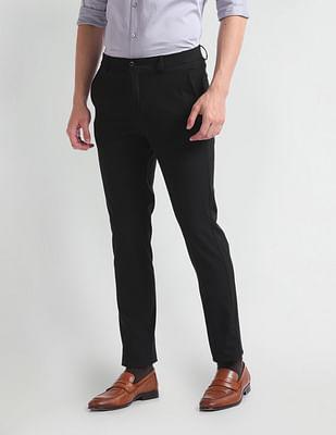 mid rise super slim fit trousers