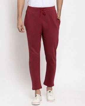 mid-rise track pant with pockets