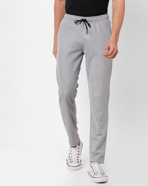 mid rise track pants with drawstrings