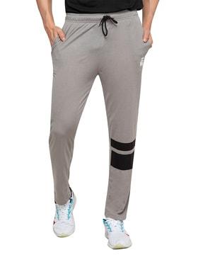 mid-rise track pants with insert pockets