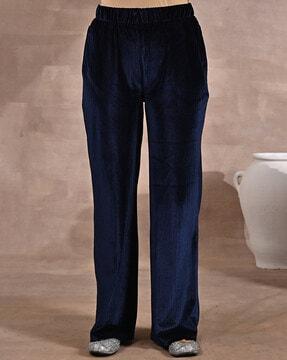 mid-rise trousers with insert pockets