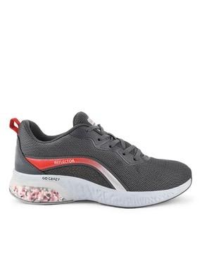 mid-toe lace-up running shoes