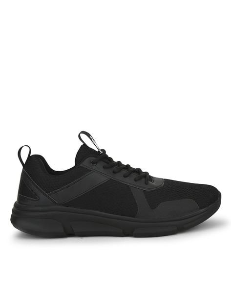 mid-top lace-up running shoes
