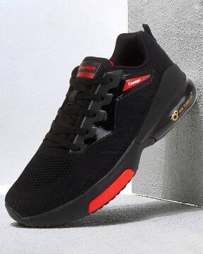 mid-top lace-up running shoes