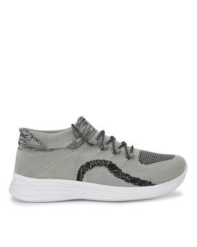 mid-top lace-up shoes