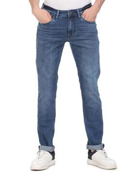 mid-wash jameson slim jeans