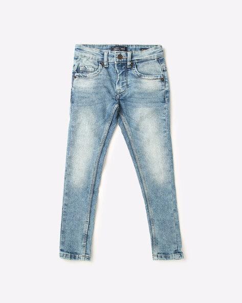 mid-wash regular fit jeans