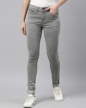 mid-wash relaxed fit jeans