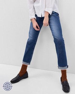 mid-wash slim-fit jeans with washwell