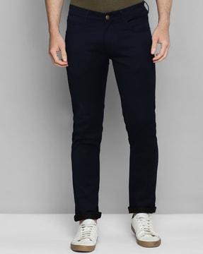 mid-wash slim fit jeans