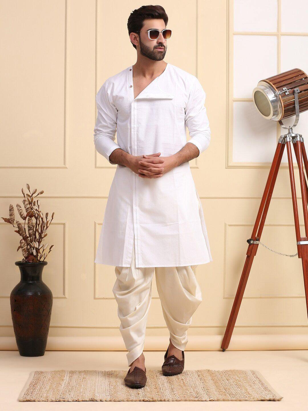 midav v-neck long sleeves straight kurta