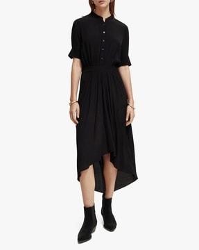 midi dress with high low hem