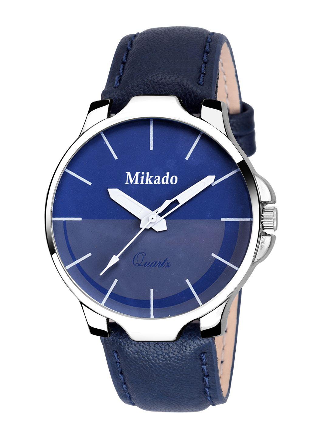 mikado men blue analogue watch rs8020
