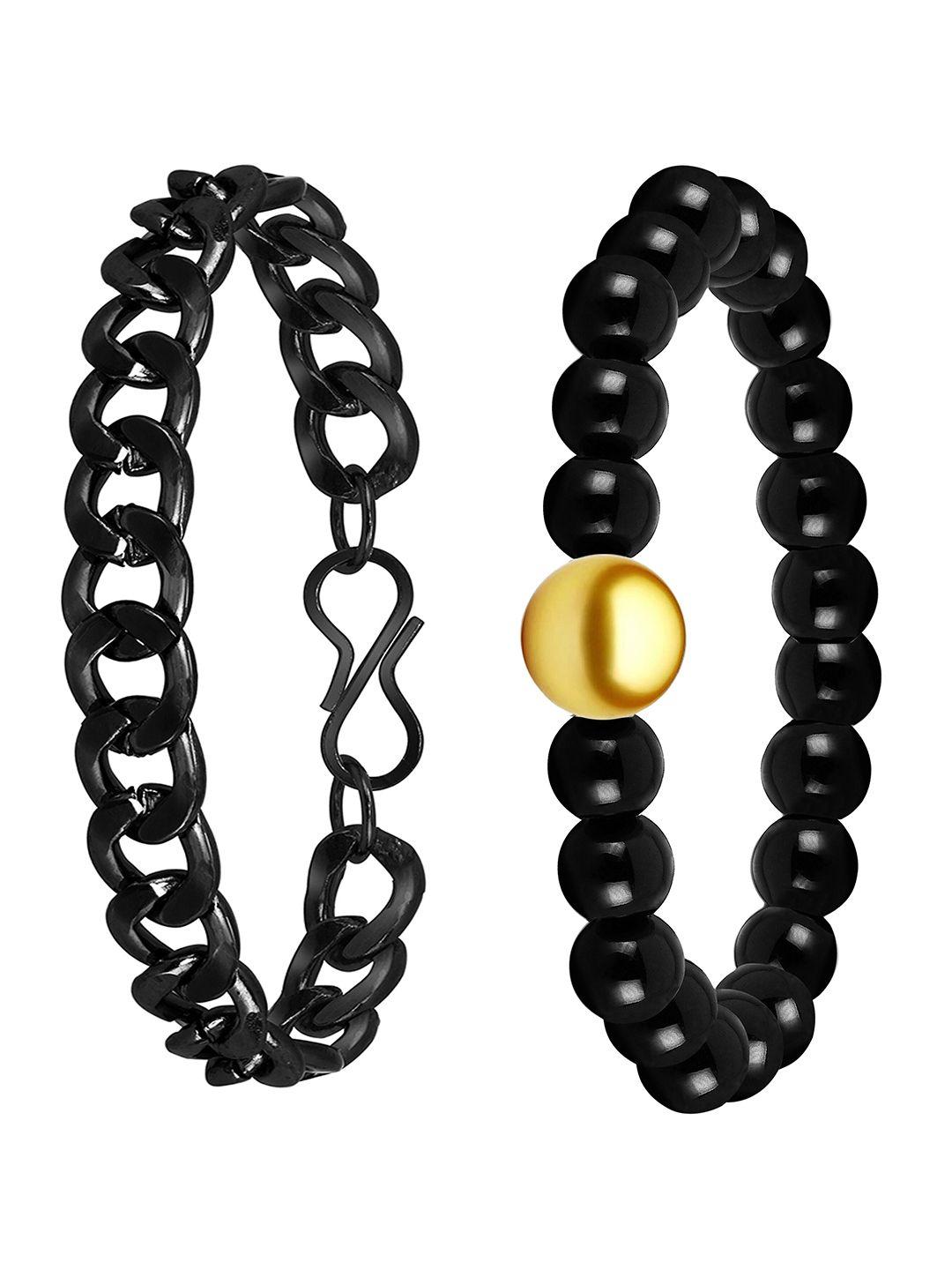 mikado men set of 2 artificial beads bracelets