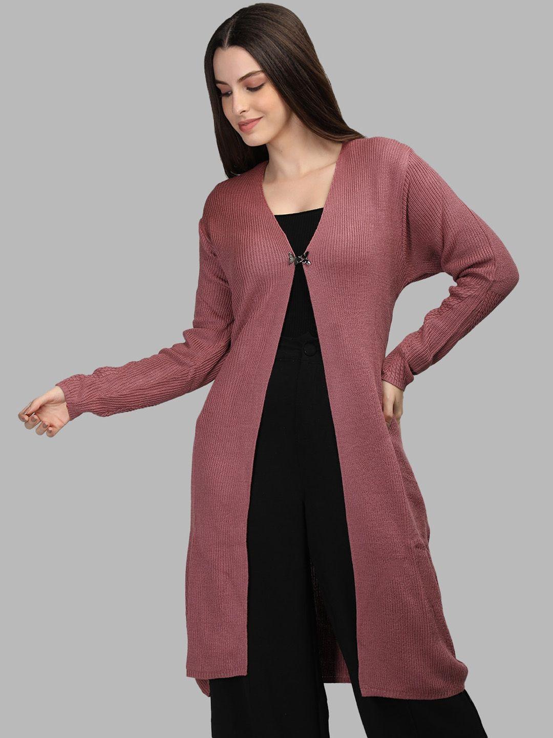 mikhad woollen longline open front shrug