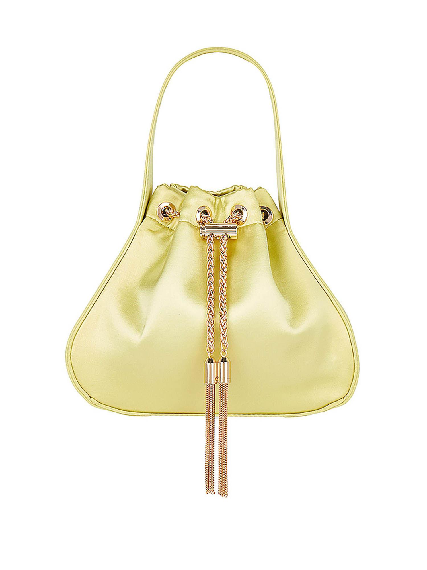 miki drawstring satin bag