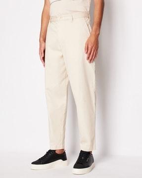 milano edition regular fit cotton trousers