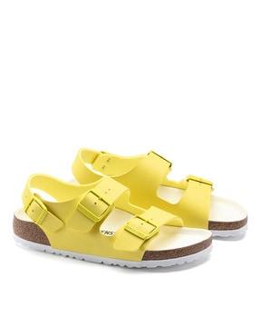 milano open-toe sandals with buckle fasting