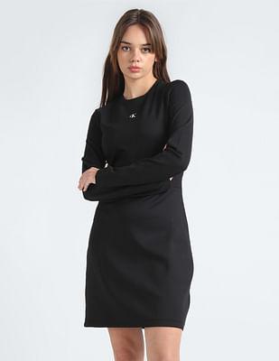 milano spacer solid bodycon dress