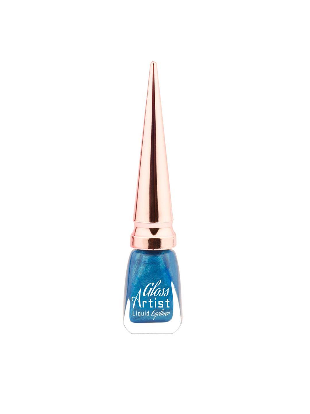 milap gloss artist smudge-proof liquid eyeliner 6ml - magical blue el003