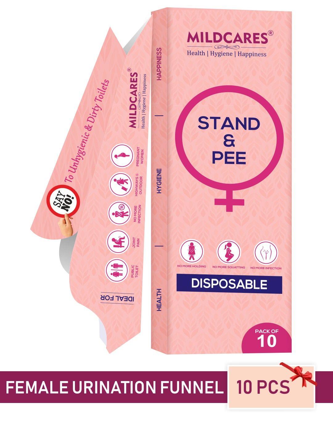 mildcares pink disposable stand & pee