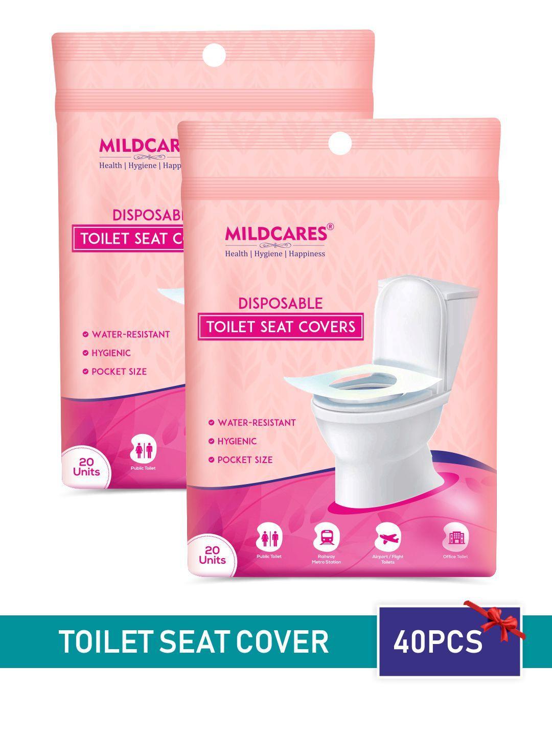 mildcares disposable travel-friendly toilet seat covers - 40 sheets