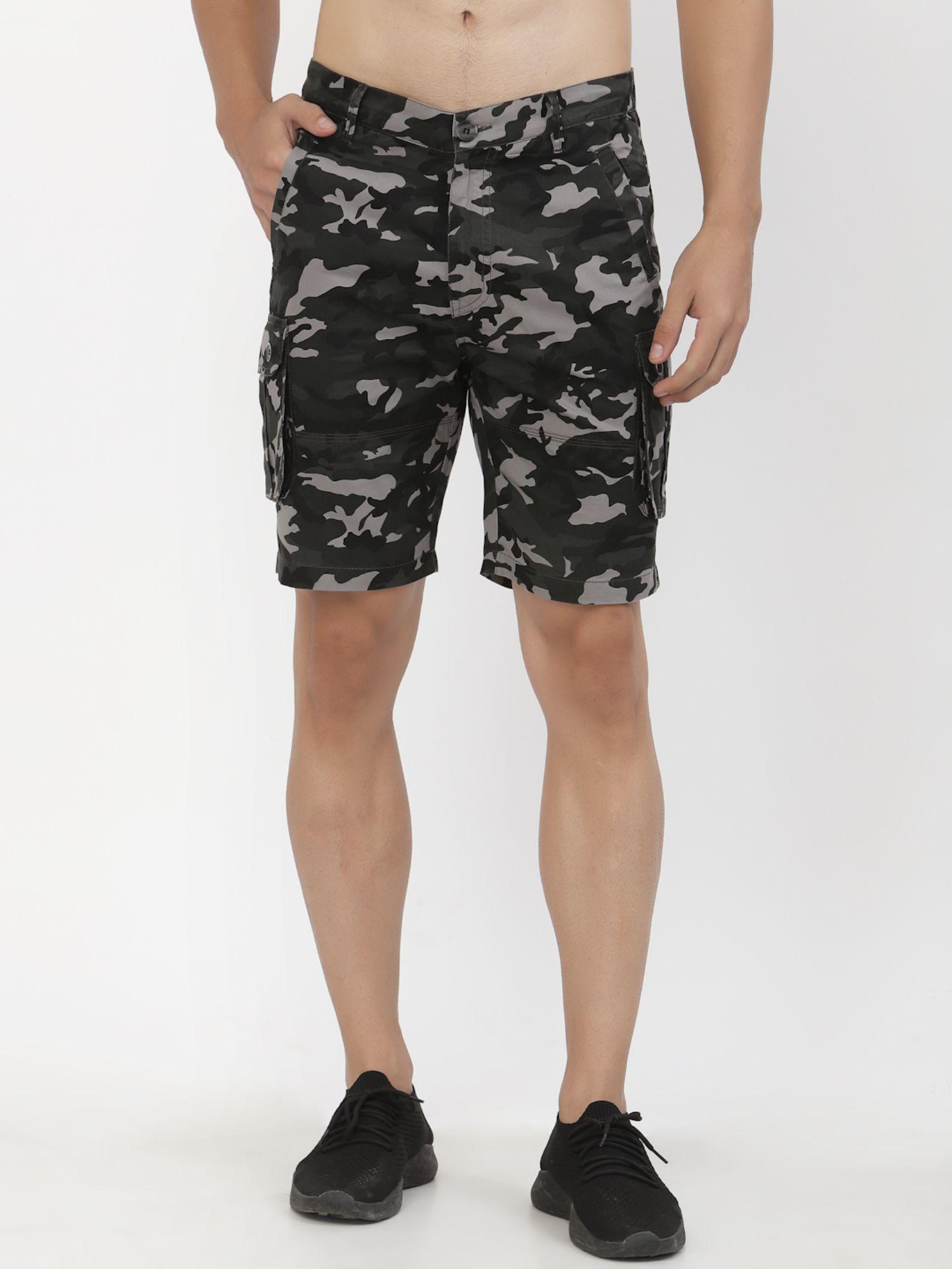 military cargo shorts for men - multi-color