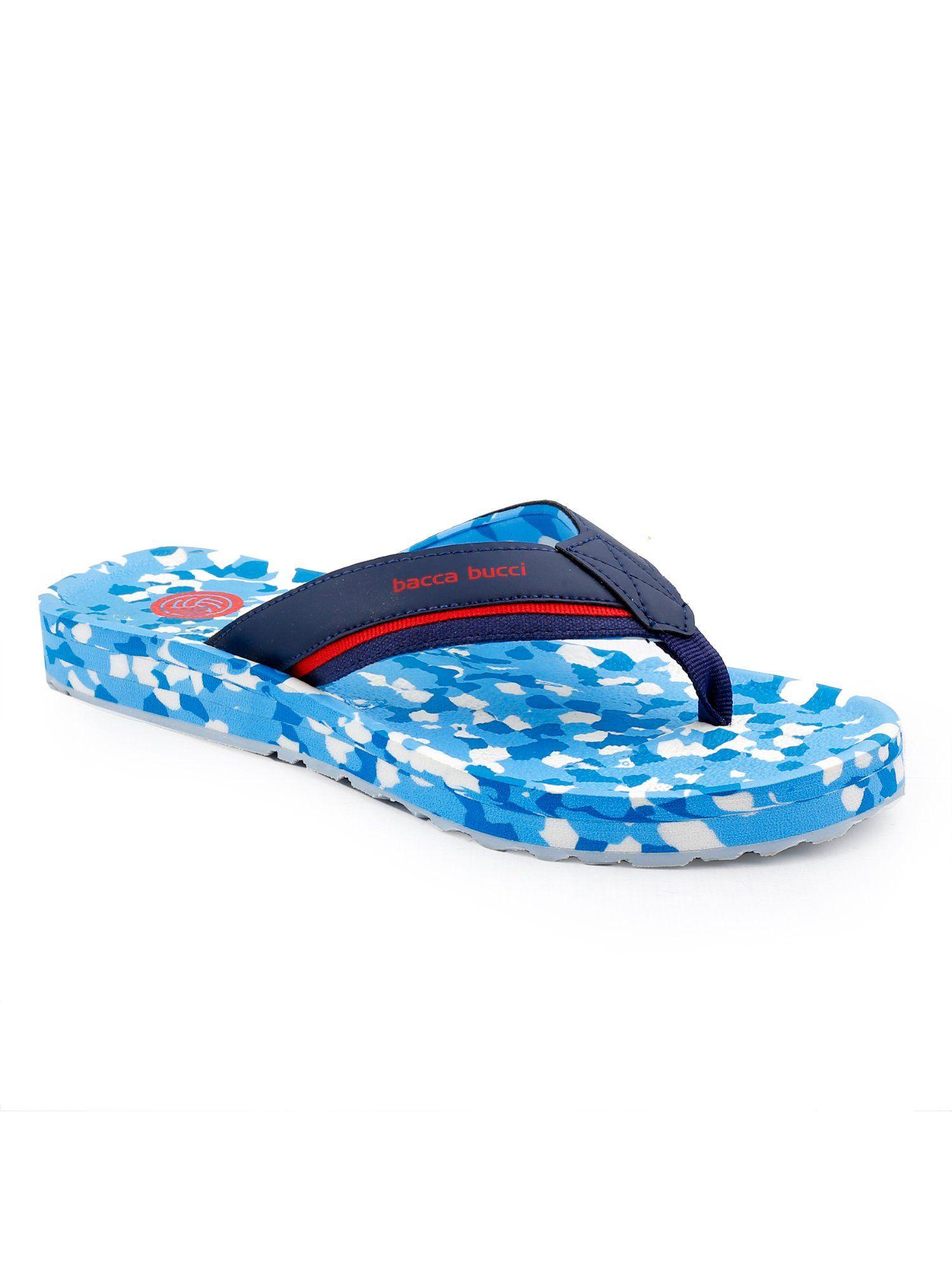 military sports comfort orthotic thong cloud flipflops for men-blue