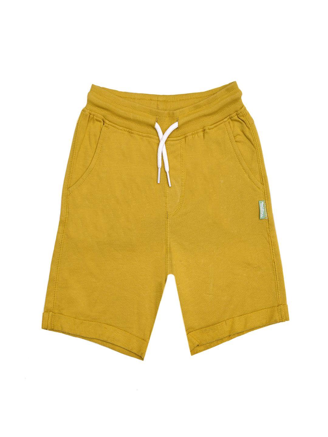 milou boys mustard shorts