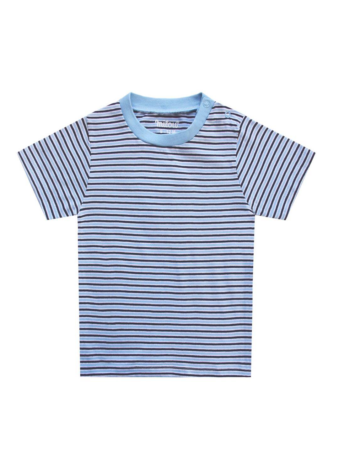 milou boys blue striped t-shirt