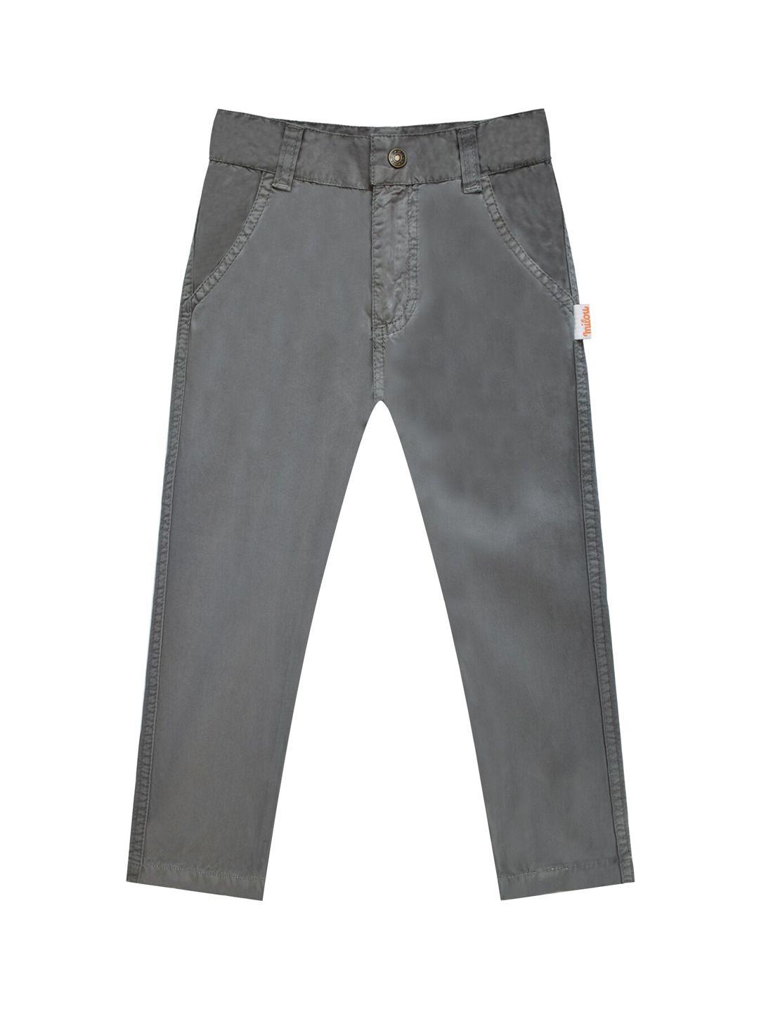 milou boys grey pure cotton jeans