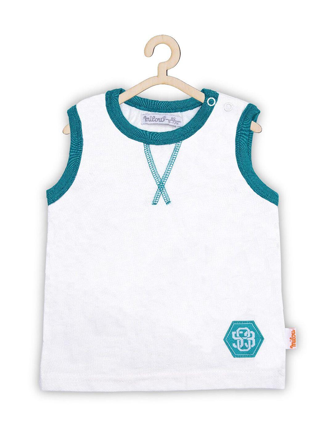 milou boys sleeveless pure cotton t-shirt