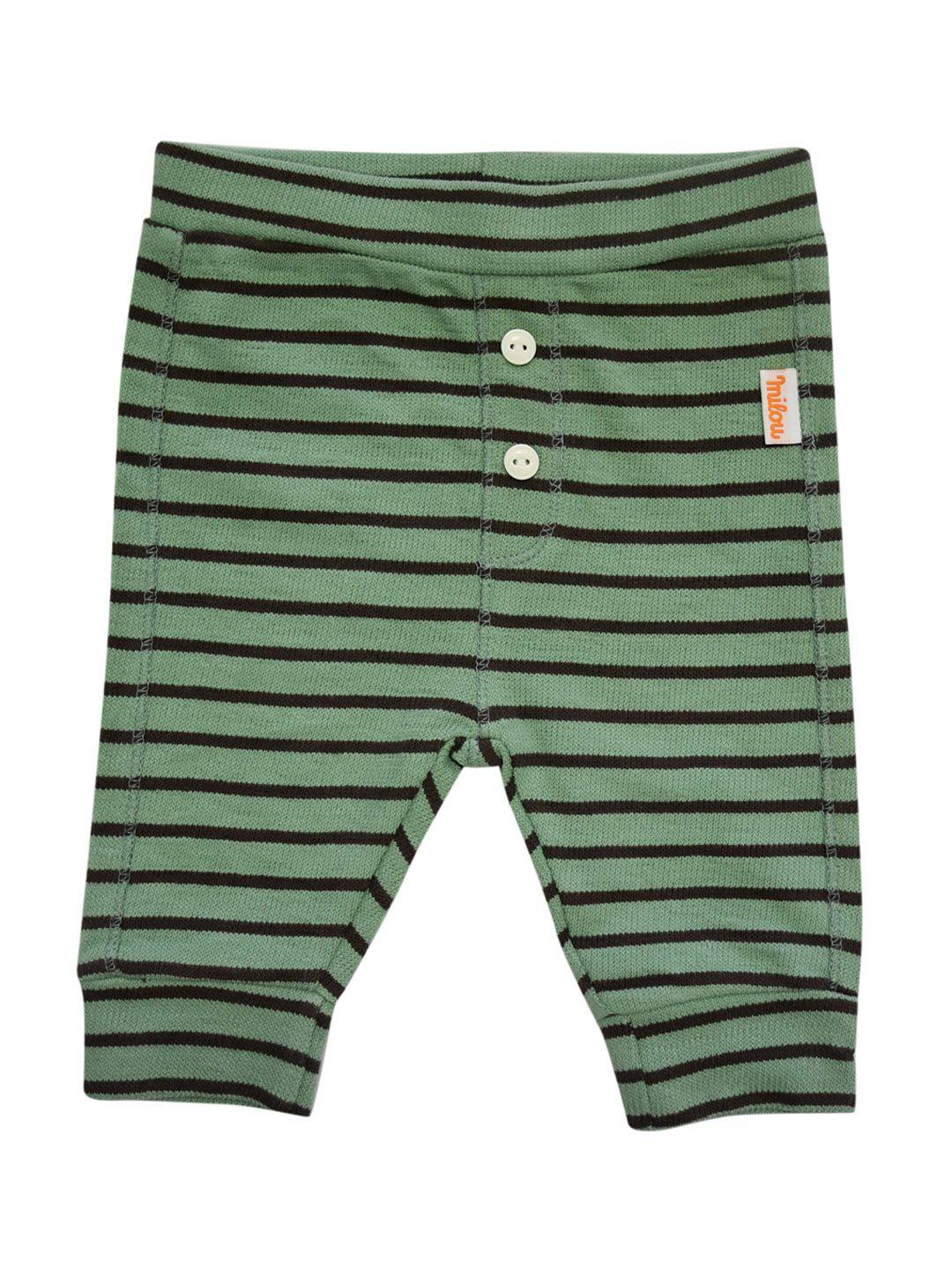 milou infants boys striped pure cotton joggers