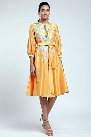 mimosa embroidered dress