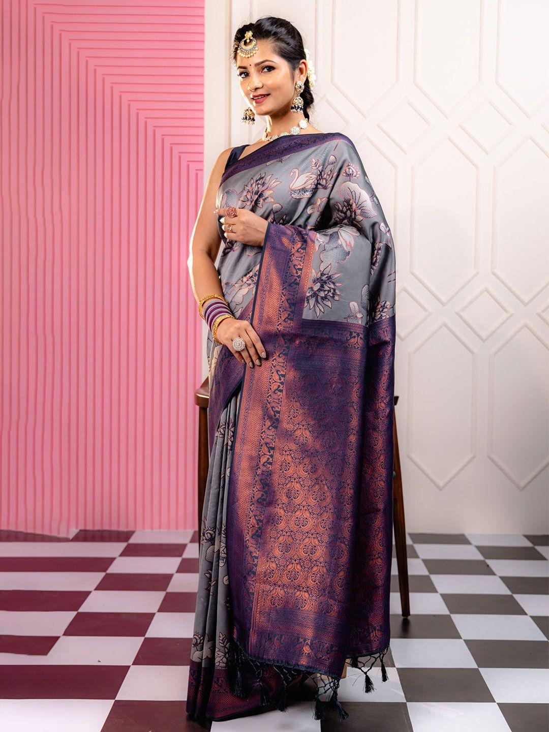 mimosa ethnic motifs woven design zari art silk kanjeevaram saree