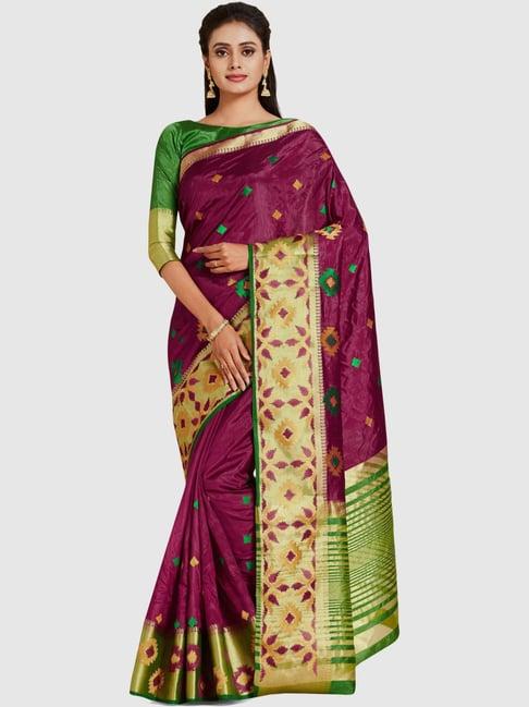 mimosa plum embroidered sarees with blouse