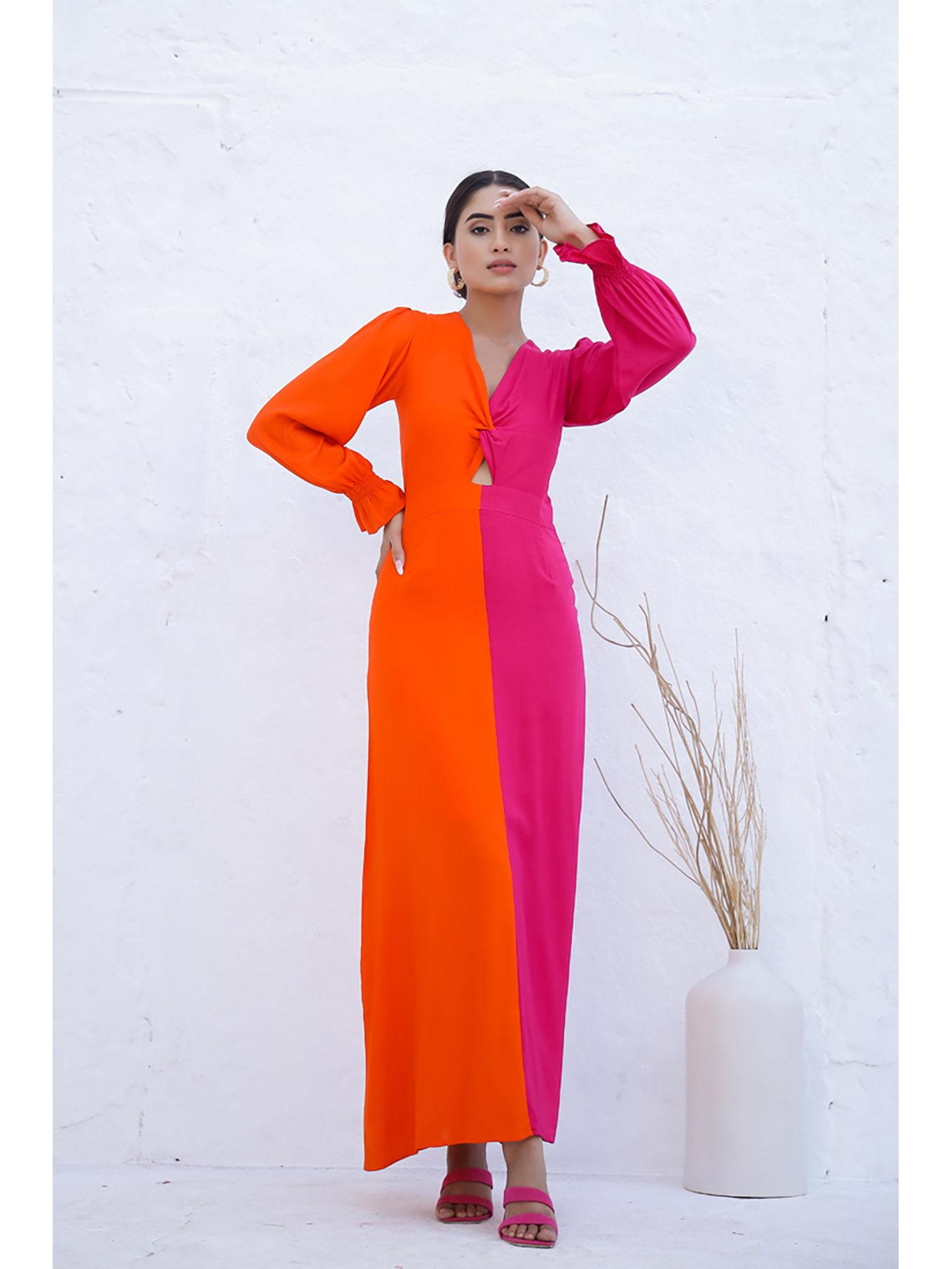 mindy - two toned maxi