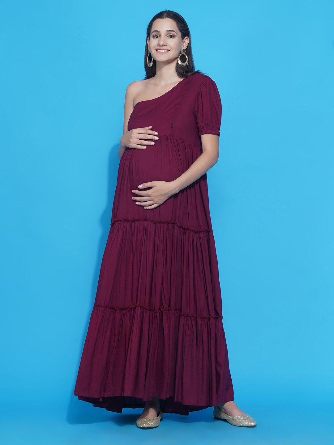 mine4nine maxi maternity baby shower dress