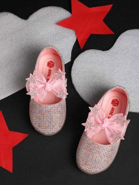 minesole kids pink mary jane shoes