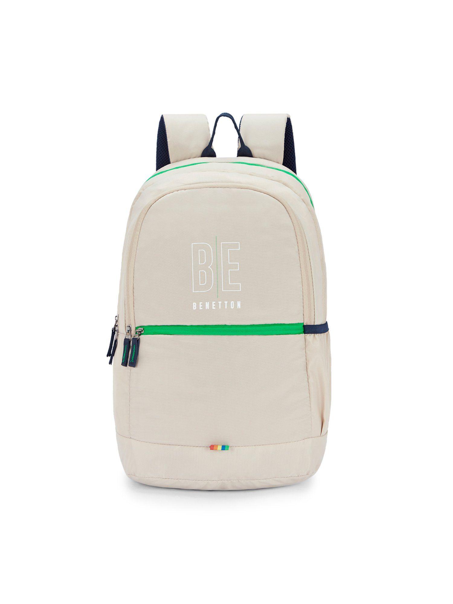 ming unisex polyester backpack - beige (m)