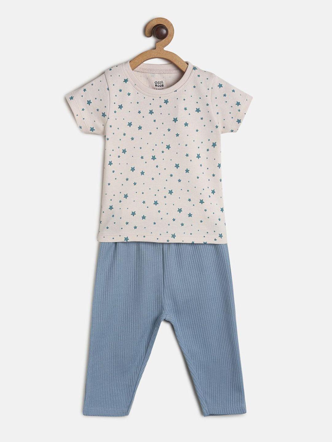 mini-klub-boys-peach-coloured-printed-t-shirt-with-pyjamas