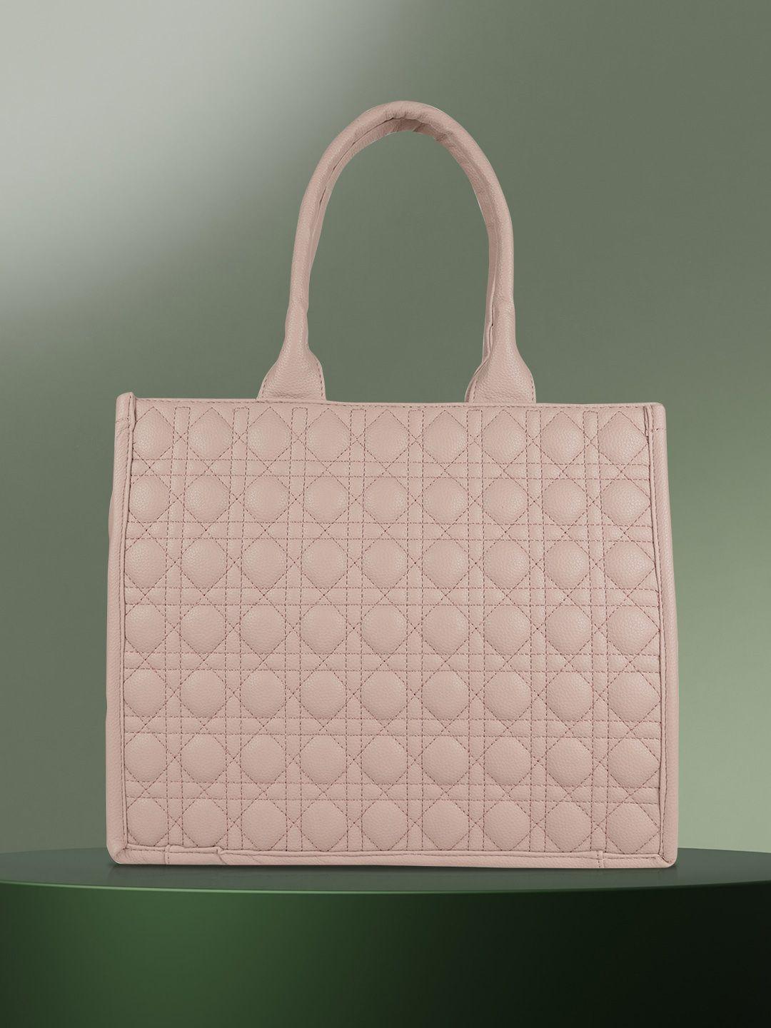 mini wesst oversized structured tote bag with quilted