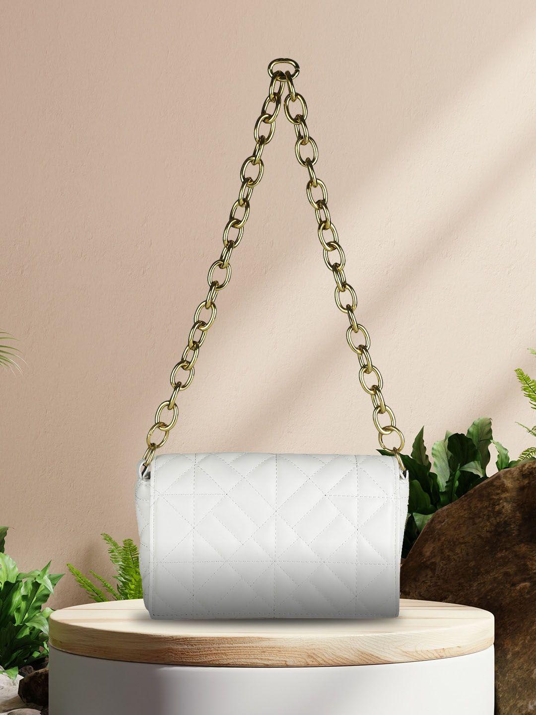 mini wesst textured pu structured sling bag with quilted