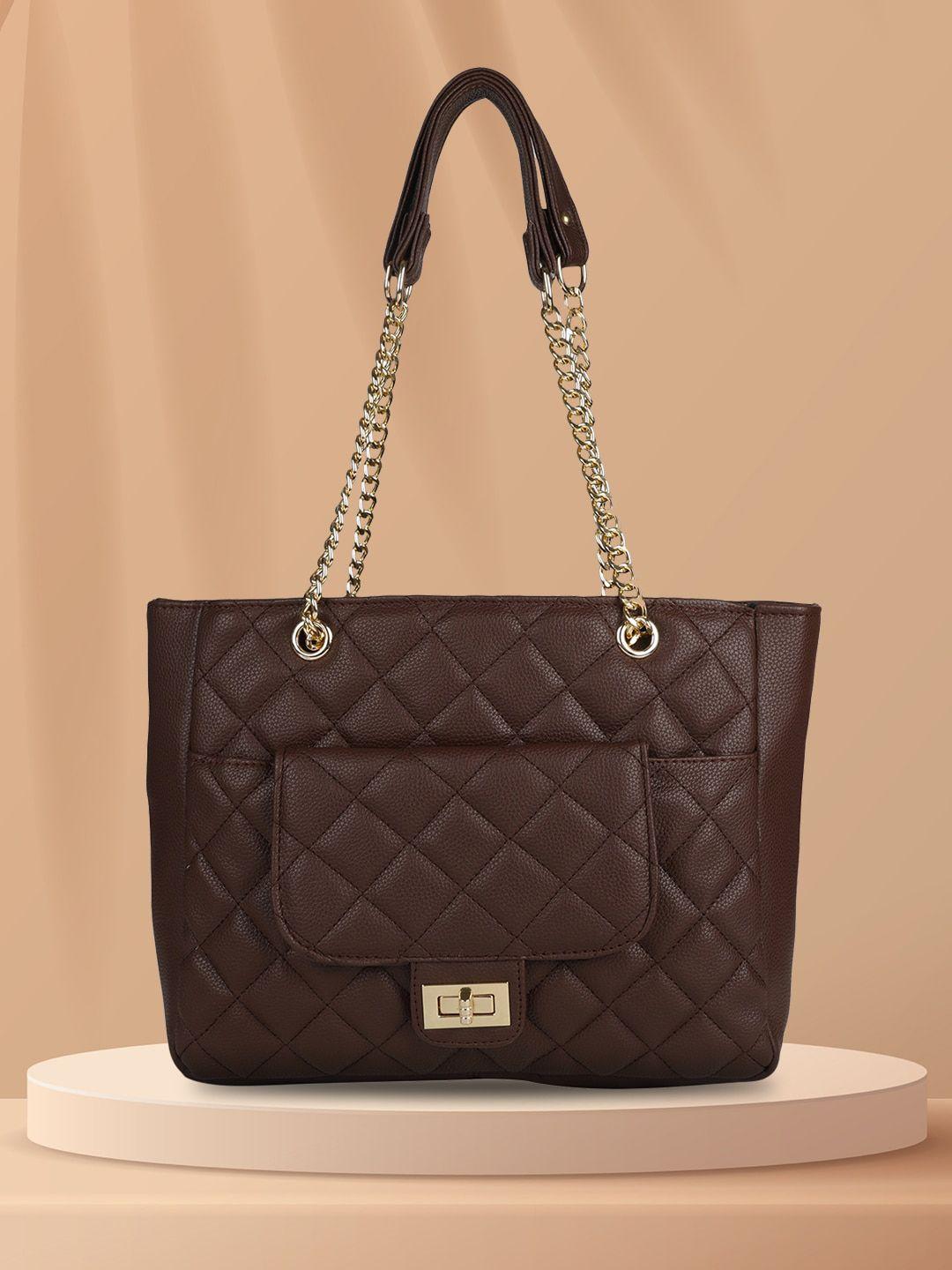 mini wesst textured structured shoulder bag with quilted